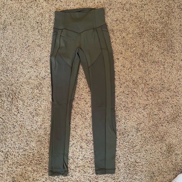 Lululemon fast and free leggings in olive - Picture 3 of 3